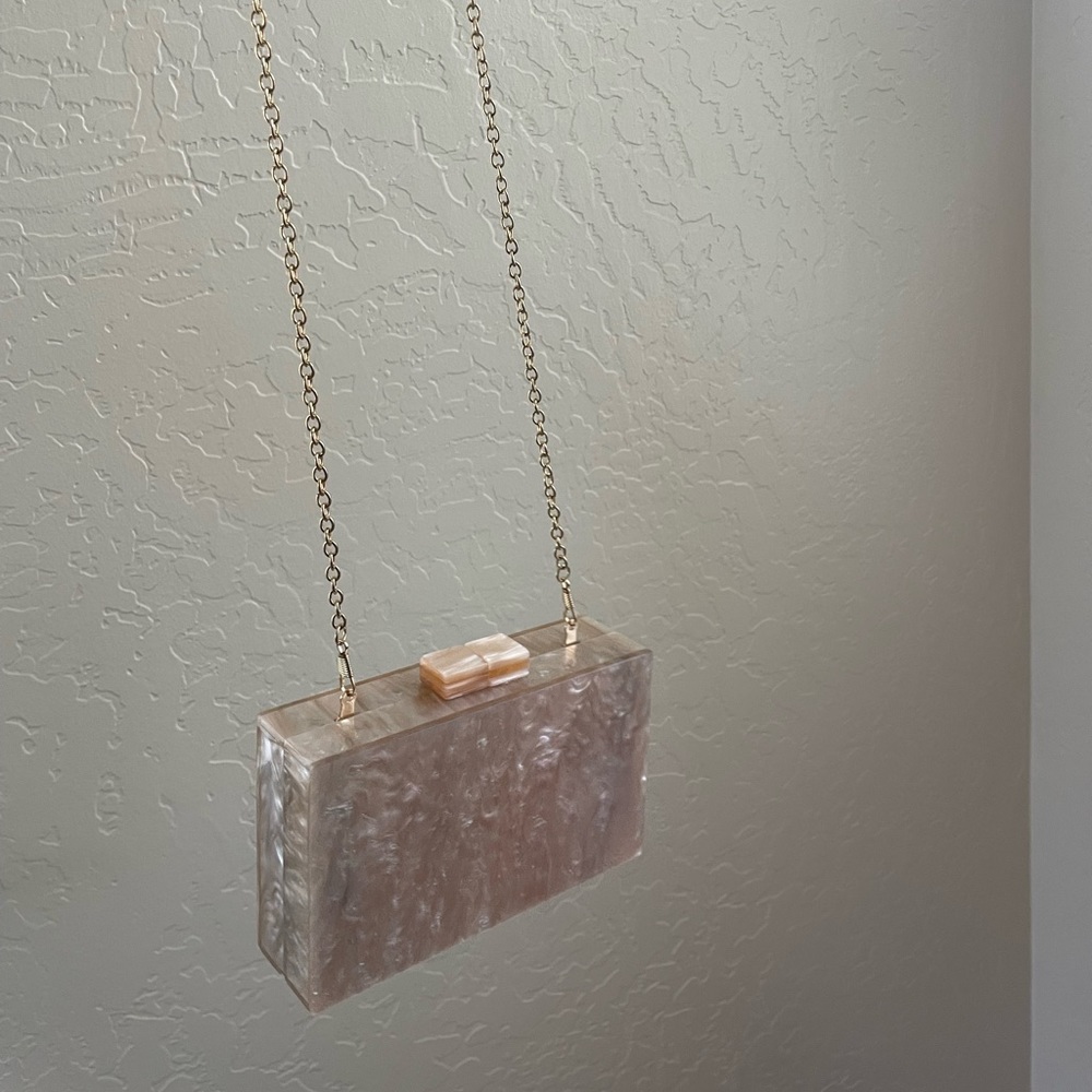 acrylic pink purse
